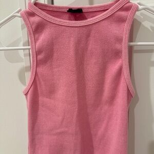 LA LUXE PINK CROP TOP TANK